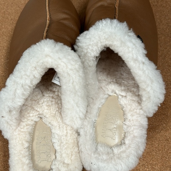 AUSTRALIA LUXE COLLECTIVE Supper Beva Leather Slippers - Women’s Size 8 - Picture 13 of 16